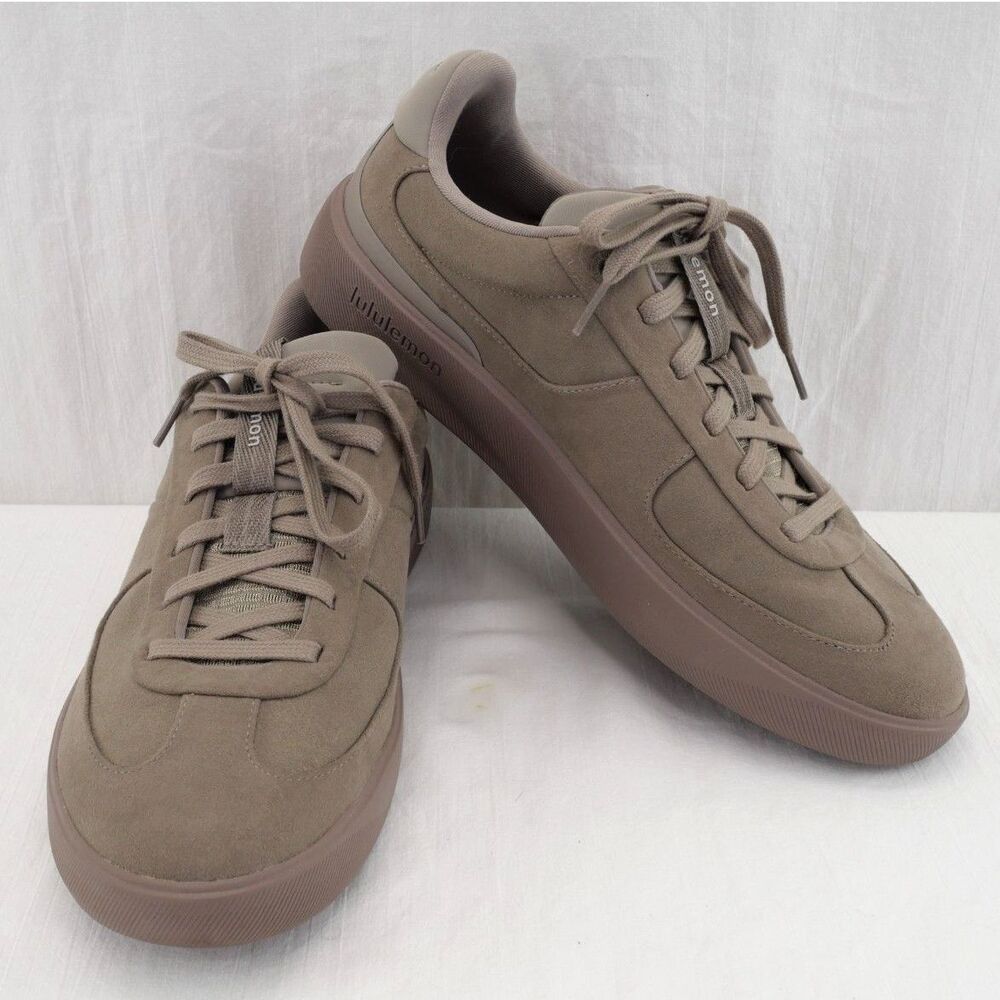 EUC lululemon athletica Cityverse Microsuede Sneakers | sz 12, Warm Ash Grey